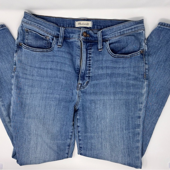 MADEWELL 9” Mid Rise Crop Skinny Jeans in Stinson Wash Size 31 Excellent Cond. - Picture 6 of 13